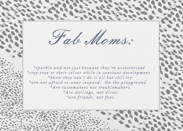 fab moms what they are list on stationary