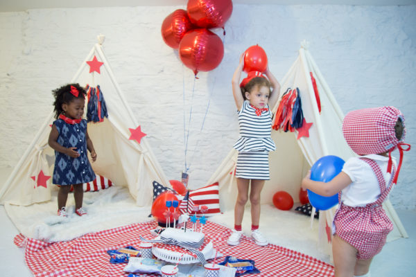 patriotic party, july 4th play date, july 4th kids party