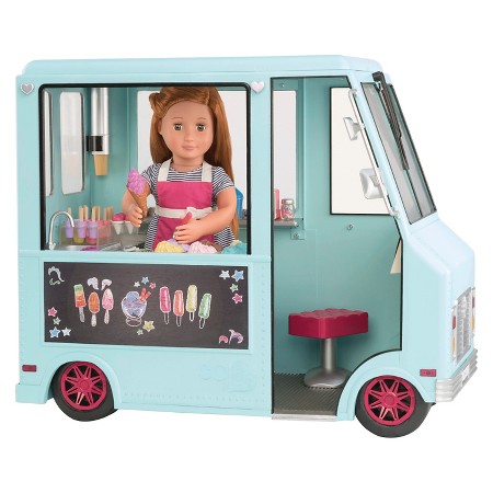 our generation doll, sweet stop ice cream truck