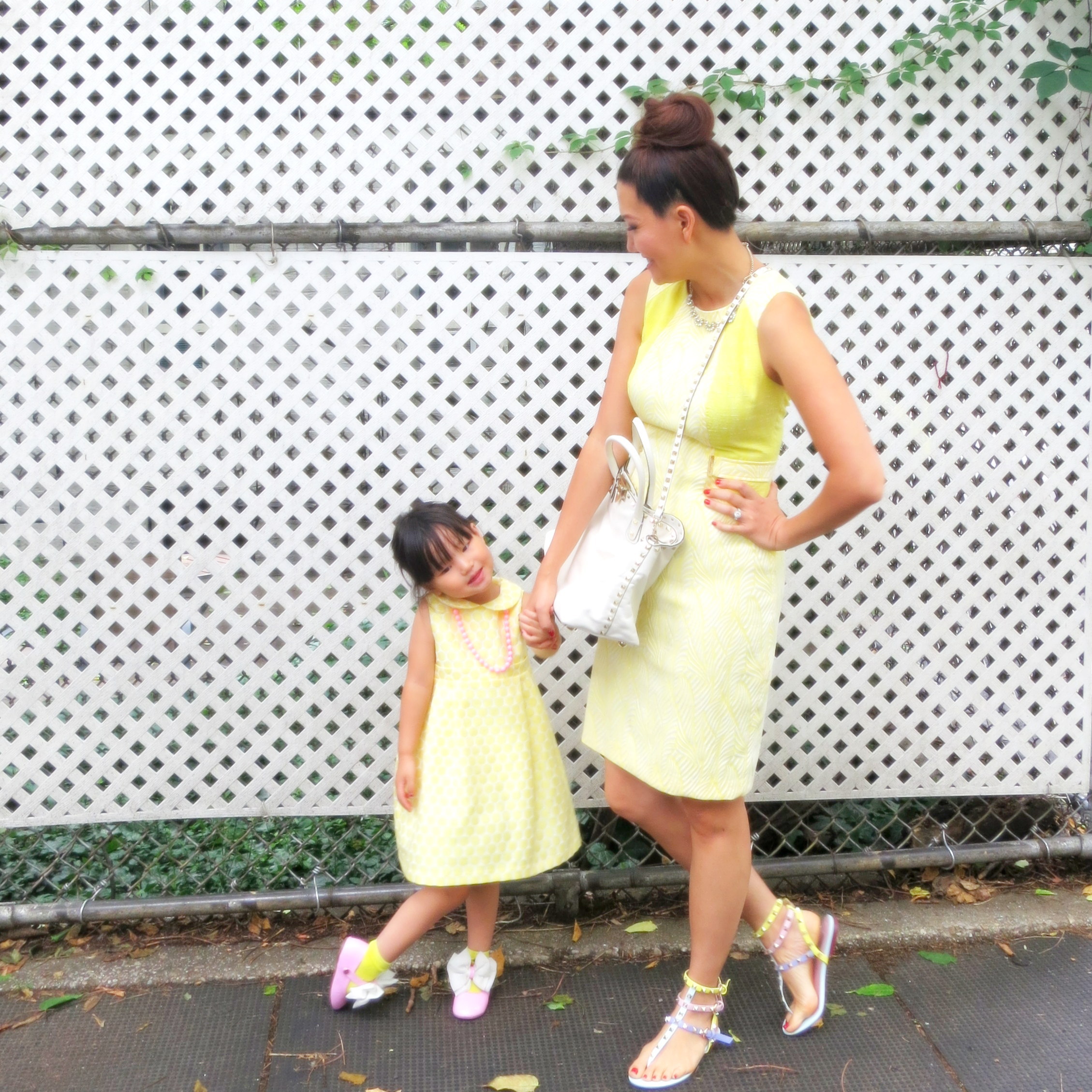 matching mom daughter, nyc mom, nyc kid, minime, mother daughter fashion