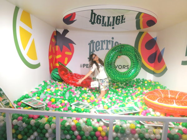 perrier pop up ,perrier nyc, ball pit