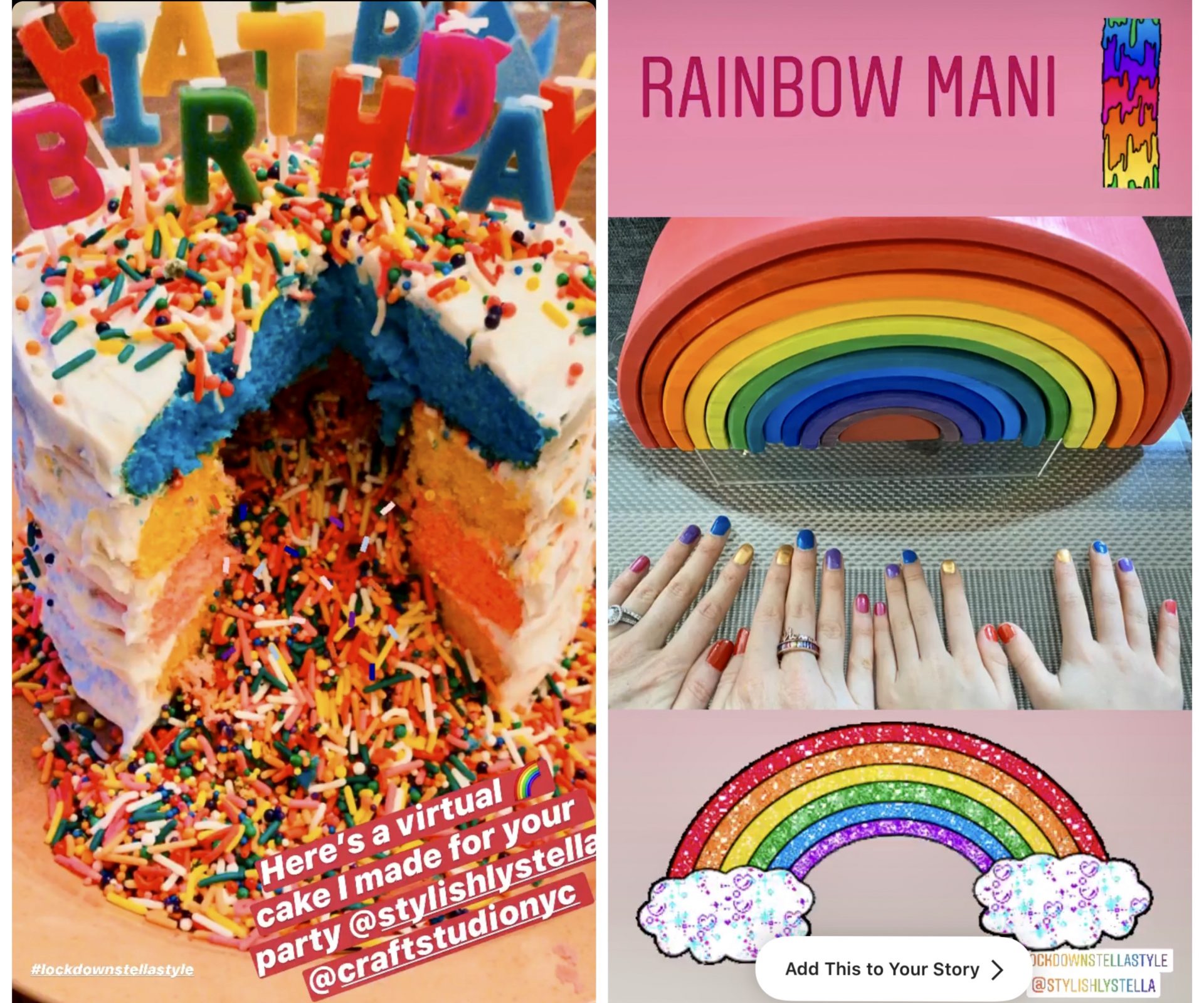 rainbow corona virus, rainbow art, kids' rainbow art, rainbow message, rainbow quarantine