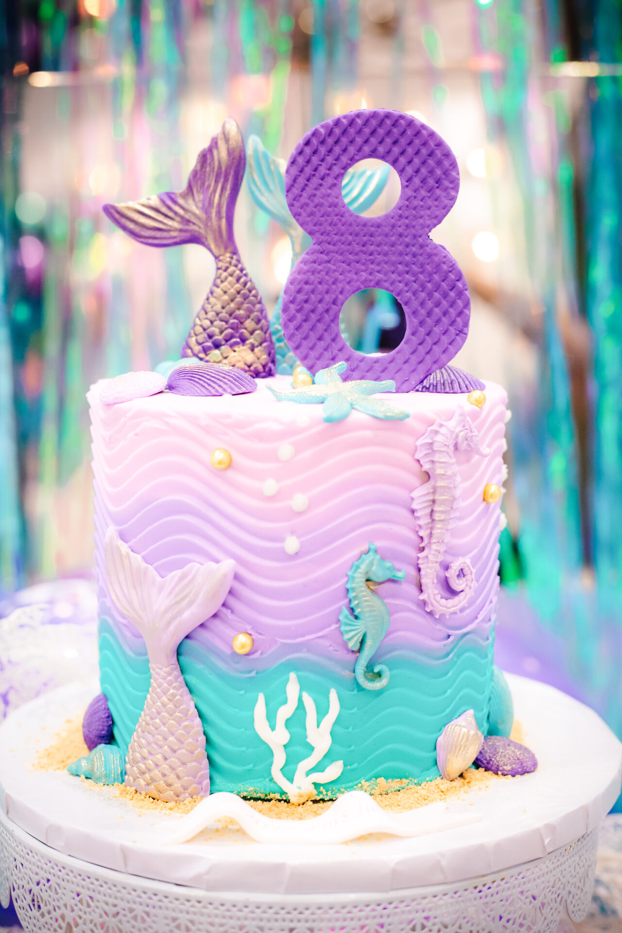 Mermaid Layer Cake - Love and Confections